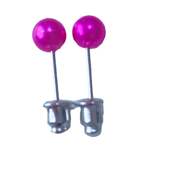 BNWT Barbiecore Ink Stud Earrings - Unique and Edgy - Picture 3 of 12